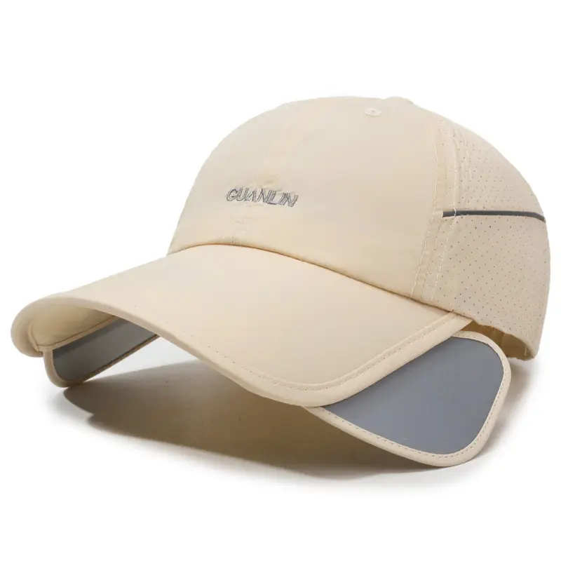 Men Retractable Sunscreen Hat Fishing Outdoor Quick-Drying Cap - Image 6