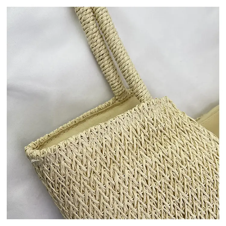 Women's Woven Straw Shoulder Bag Casual Large Capacity — feature 10