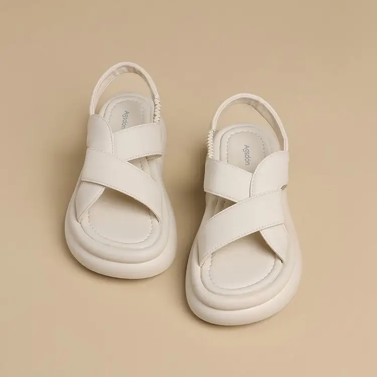 Women's White Foam Sandals Summer Wear — feature 13