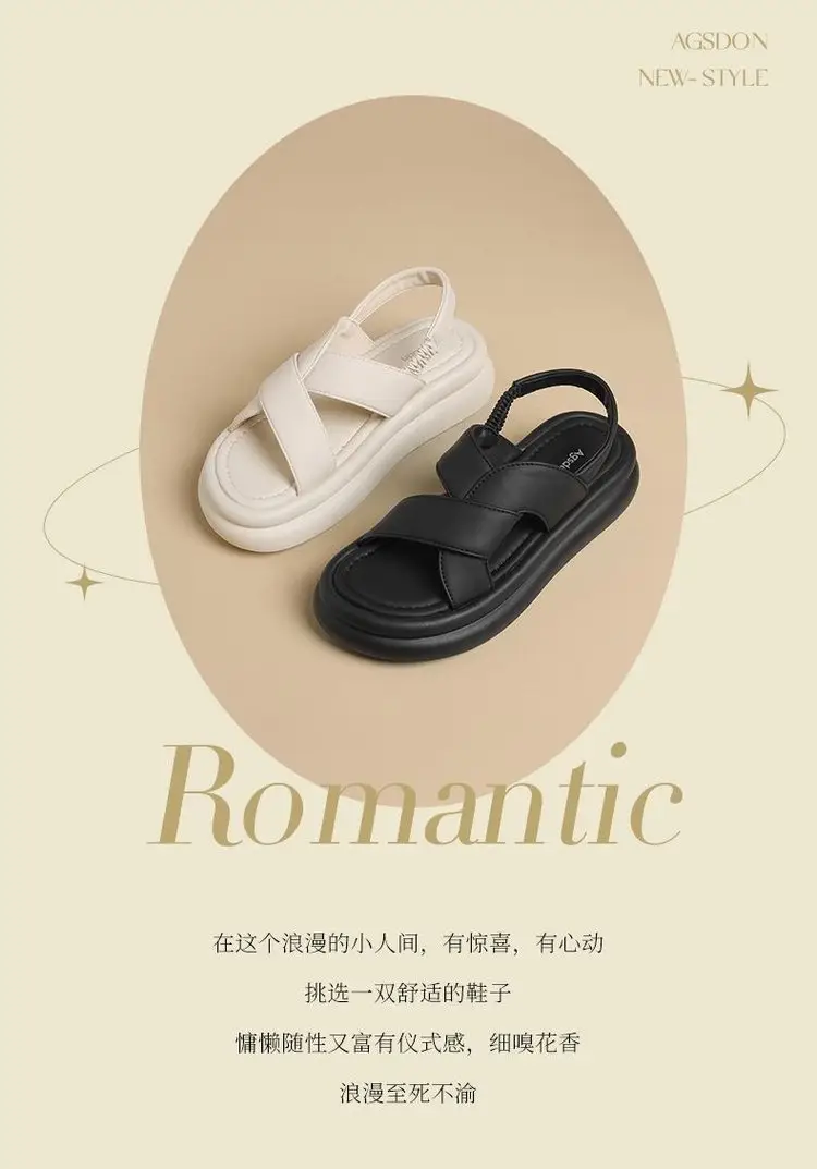 Women's White Foam Sandals Summer Wear — feature 4