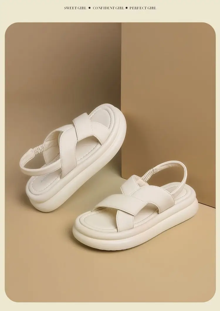 Women's White Foam Sandals Summer Wear — feature 9