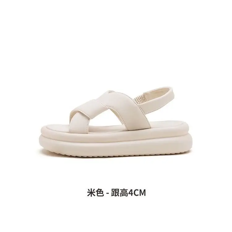 Women's White Foam Sandals Summer Wear