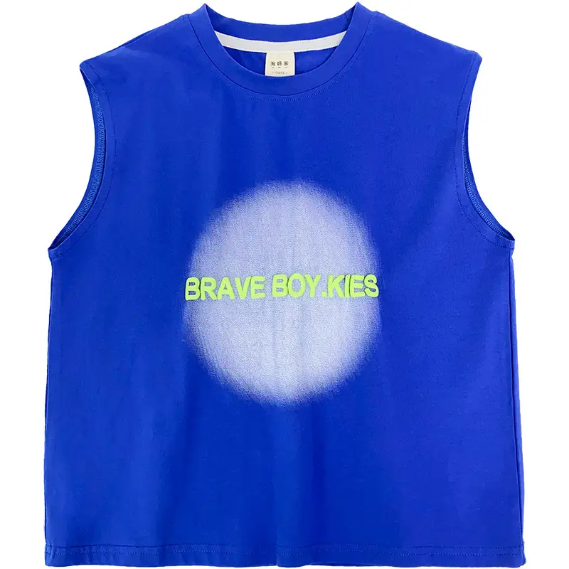 Blue Sleeveless Vest for Boys Summer Wear — feature 26