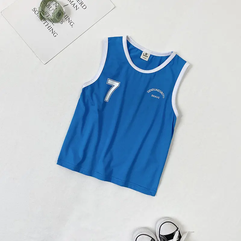 Blue Sleeveless Vest for Boys Summer Wear — feature 6
