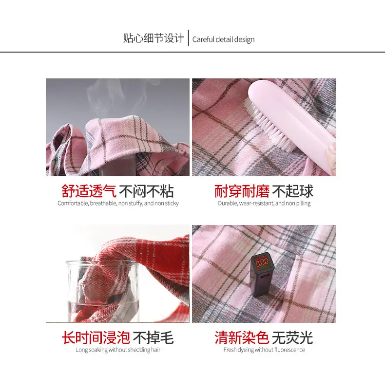 Boys Plaid Long Sleeve Shirt Pink Retro Kids — feature 4