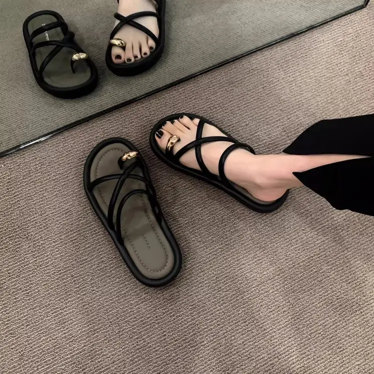 White Roman Cross Sandals Summer 2025 - Image 4