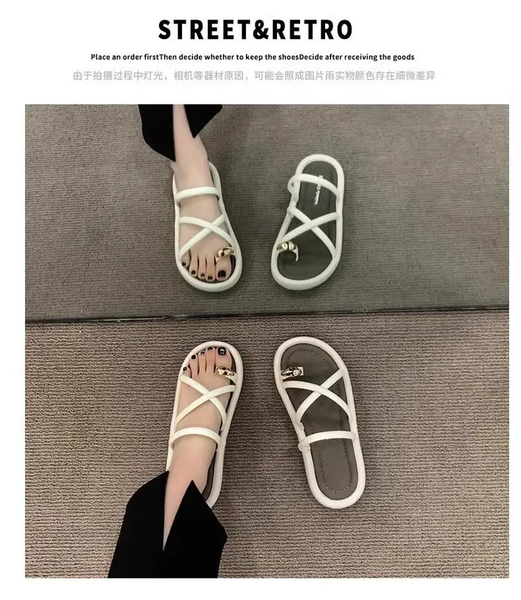 White Roman Cross Sandals Summer 2025 — feature 2