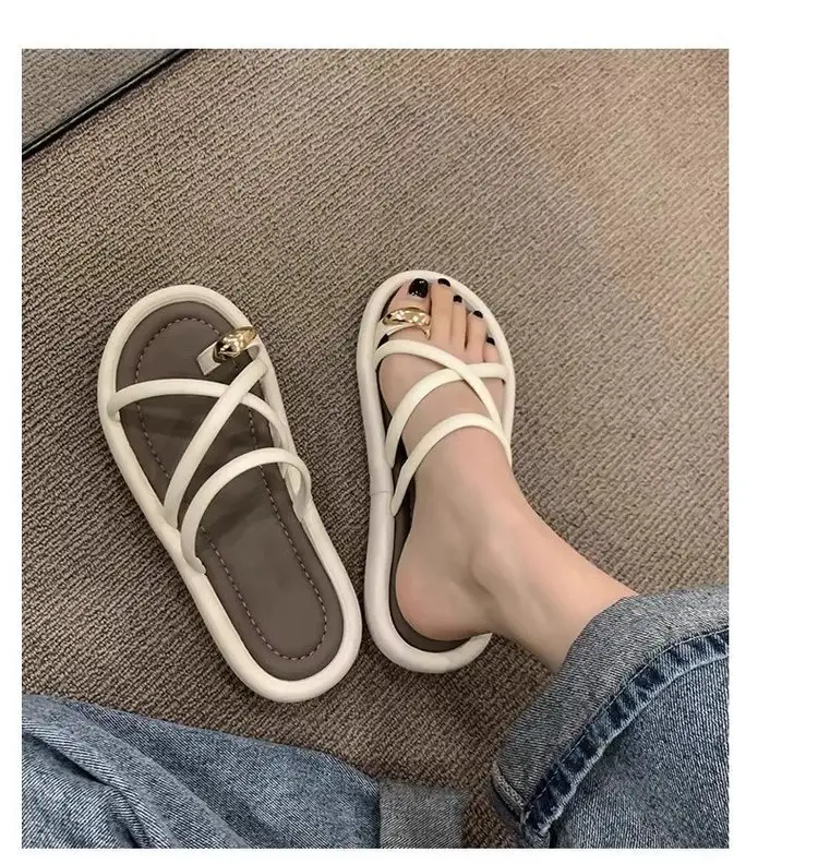 White Roman Cross Sandals Summer 2025 — feature 4