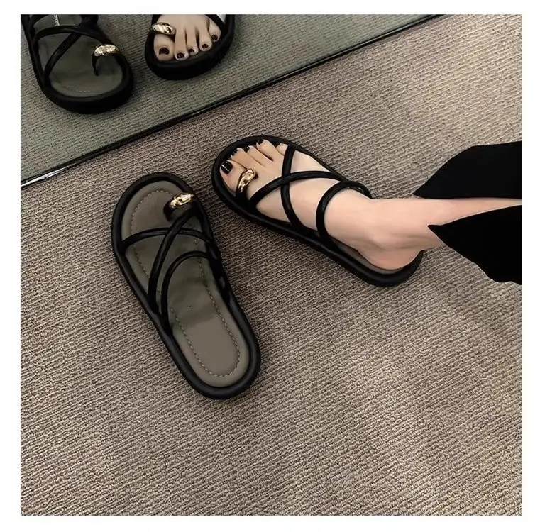 White Roman Cross Sandals Summer 2025 — feature 7