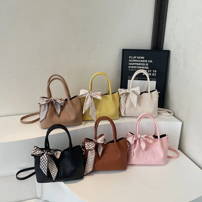 Beige Bow Shoulder Bag for Women 2025 - Image 10