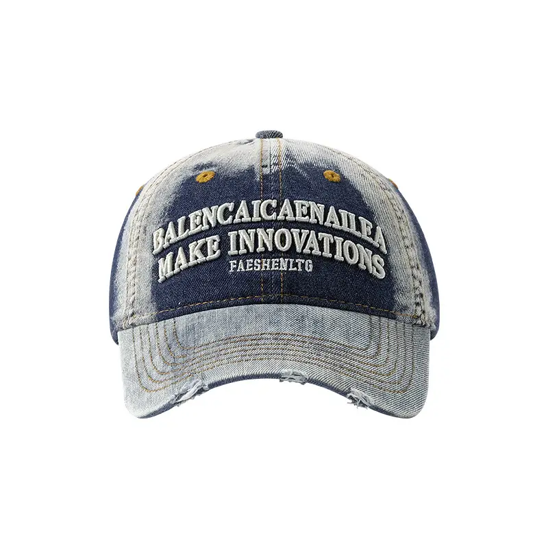 Washed Denim Cap for Girls Summer 2025 - Image 3