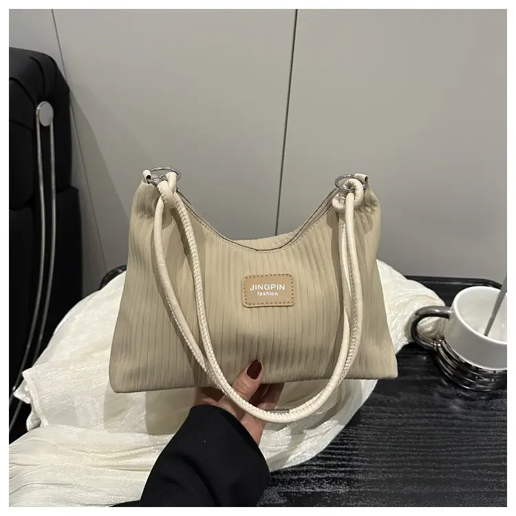 Pink Pleated Shoulder Bag Women Large Capacity 2025 — feature 22