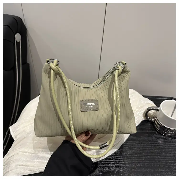Pink Pleated Shoulder Bag Women Large Capacity 2025 — feature 25