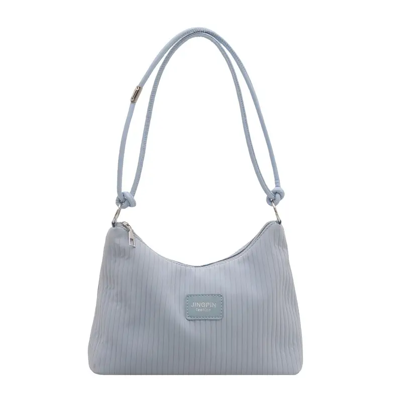 Pink Pleated Shoulder Bag Women Large Capacity 2025 - Image 4