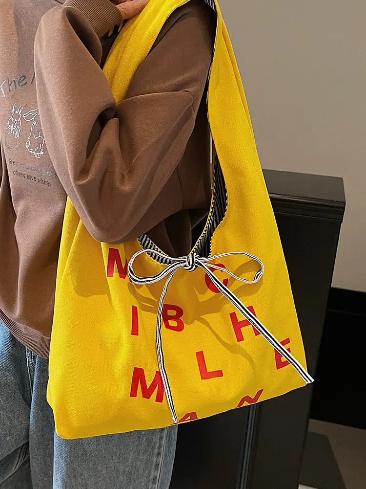 Red Letterboard Personalized Tote Bag for Women - Image 10