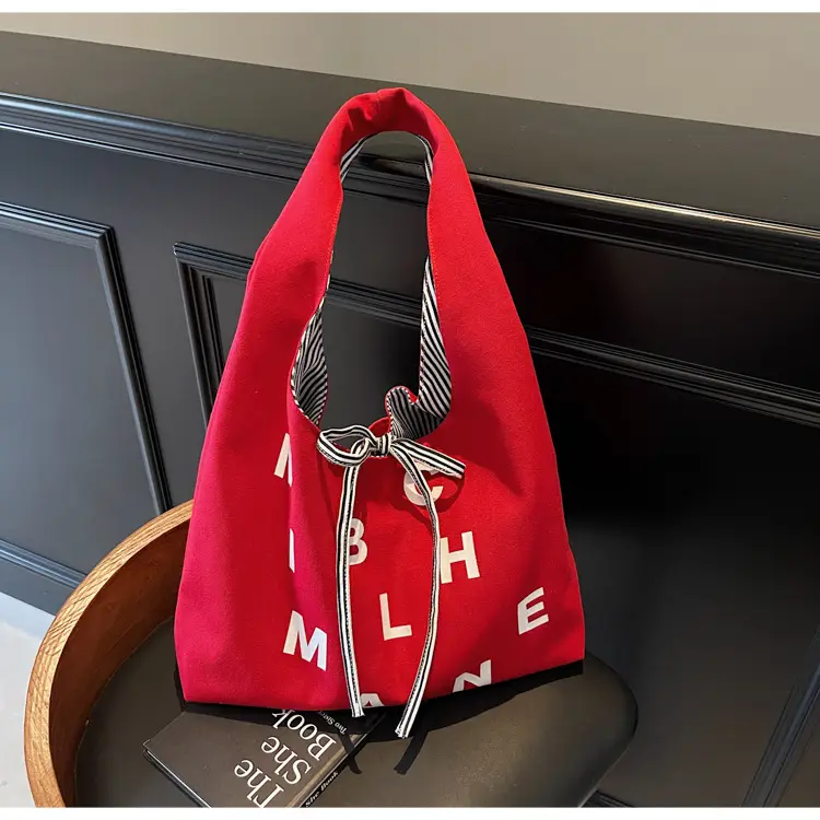 Red Letterboard Personalized Tote Bag for Women — feature 33