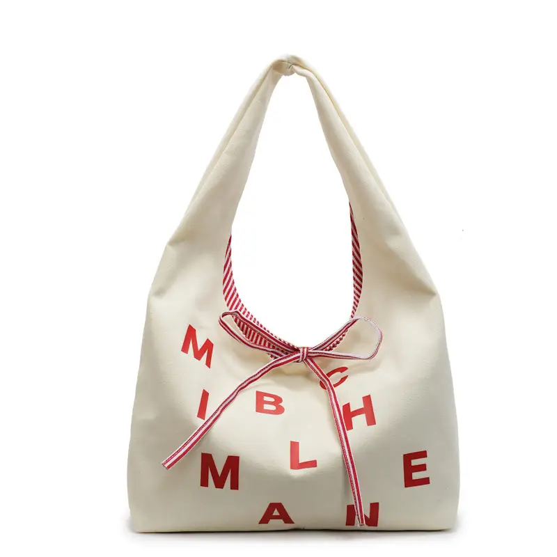 Red Letterboard Personalized Tote Bag for Women - Image 2