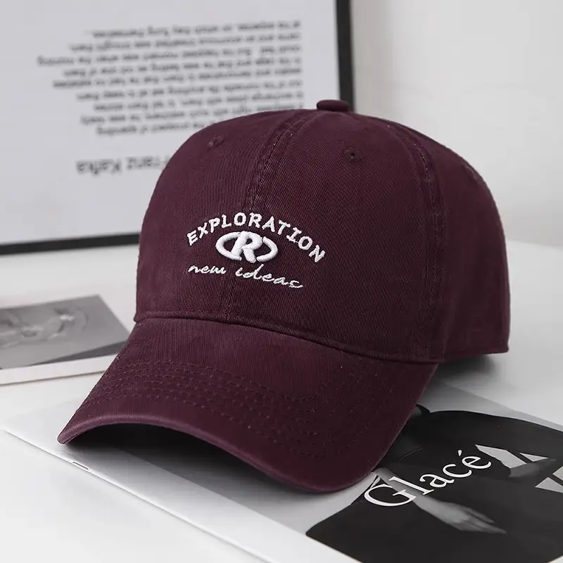 Black Retro Baseball Cap with "Exploration" Logo — feature 10