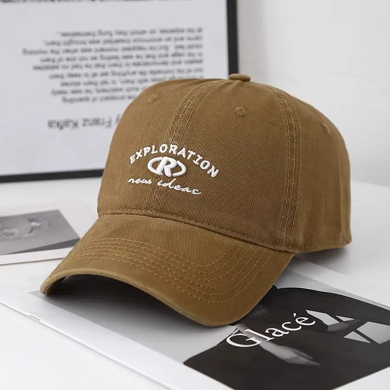Black Retro Baseball Cap with "Exploration" Logo - Image 3