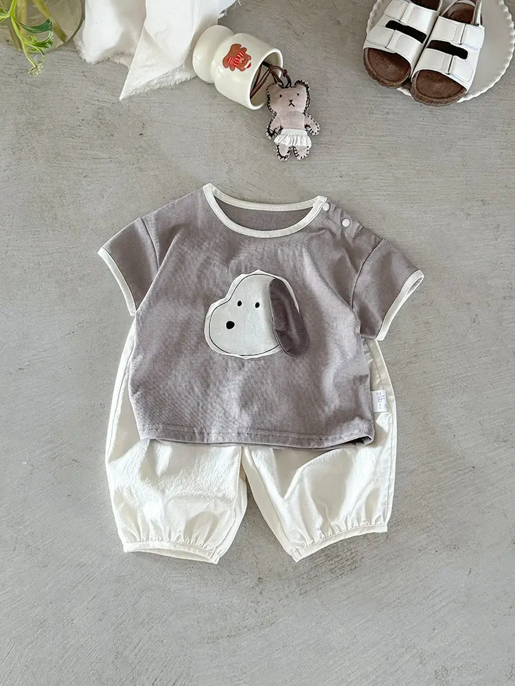 Boys Short Sleeve Cartoon T-Shirt Grey 2026 - Image 5