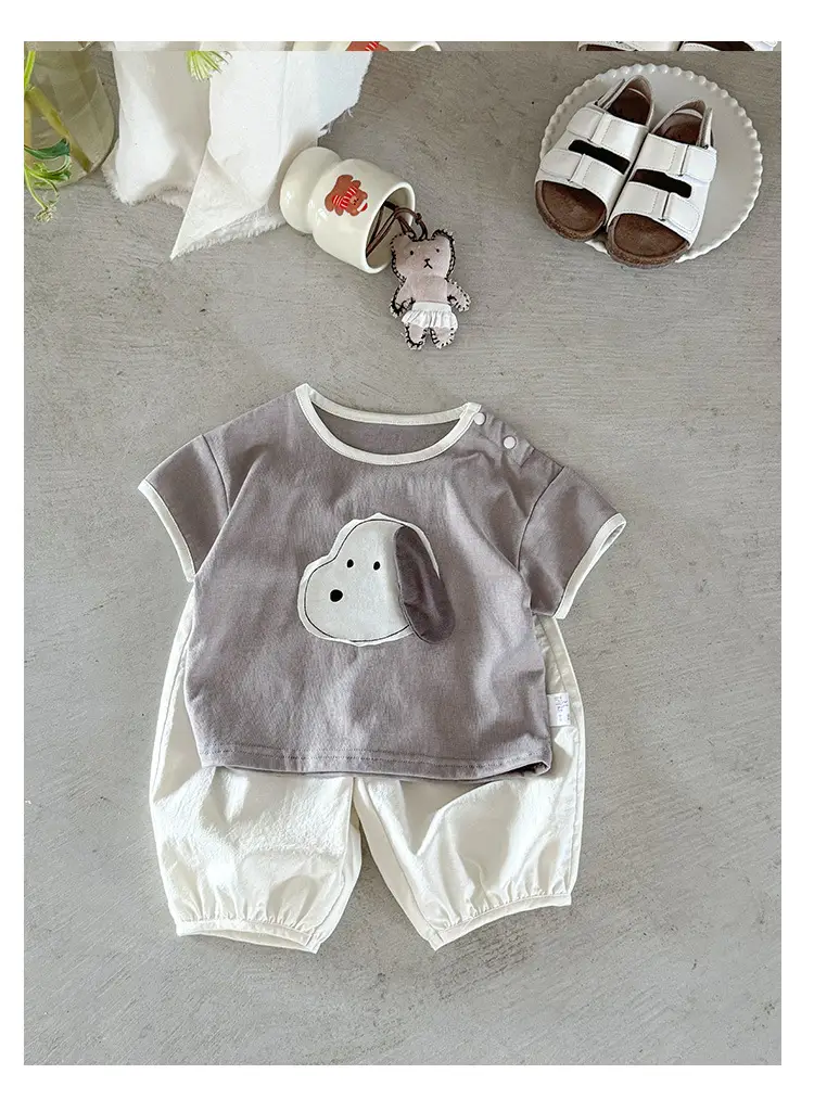Boys Short Sleeve Cartoon T-Shirt Grey 2026 — feature 11