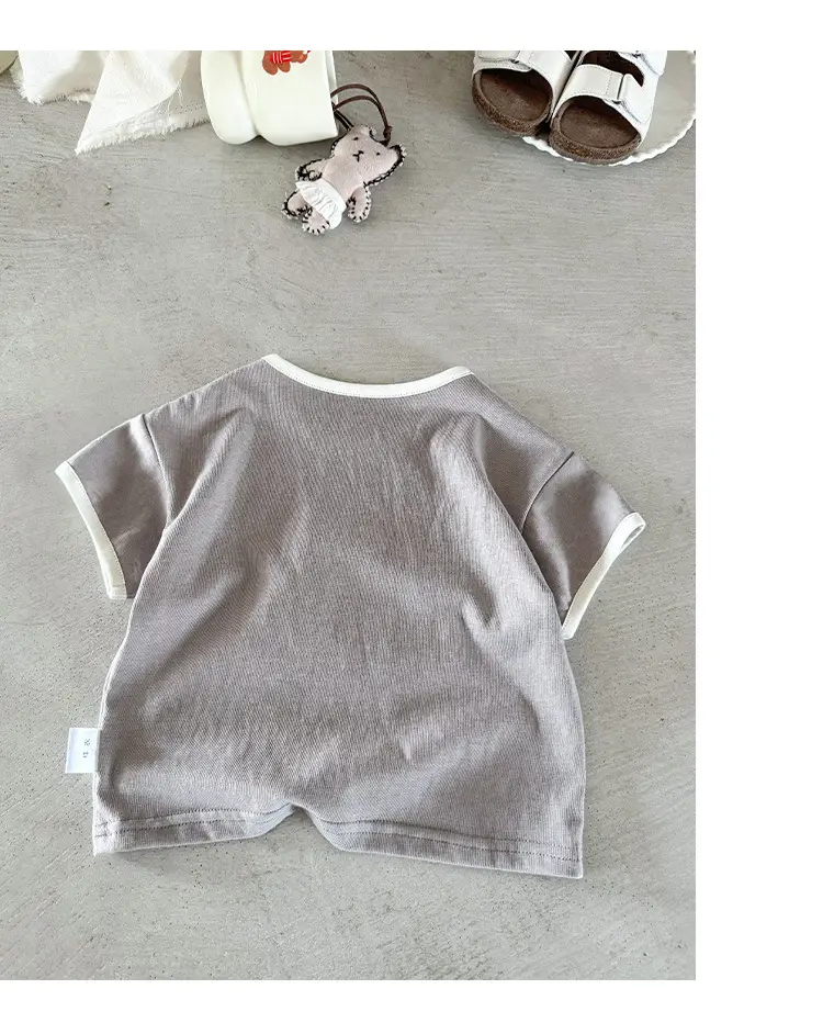 Boys Short Sleeve Cartoon T-Shirt Grey 2026 — feature 12