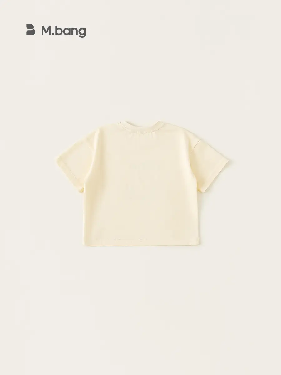Yubao Boys Cartoon T-Shirt Summer Cream Short Sleeve - Image 6