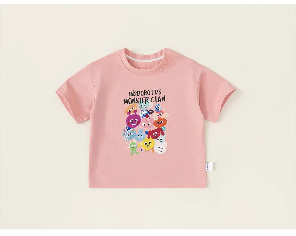 Yubao Boys Cartoon T-Shirt Summer Cream Short Sleeve — feature 25