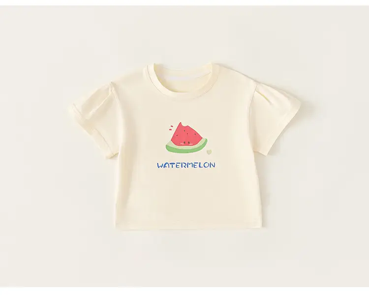 Yubao Boys Cartoon T-Shirt Summer Cream Short Sleeve — feature 32