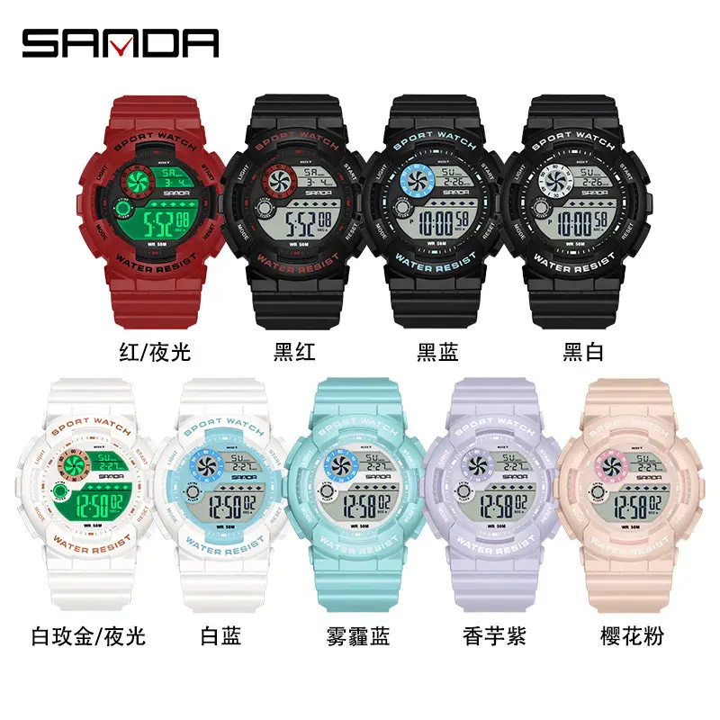 Sanda Multifunctional Digital Watch for Men Women Waterproof - Image 13