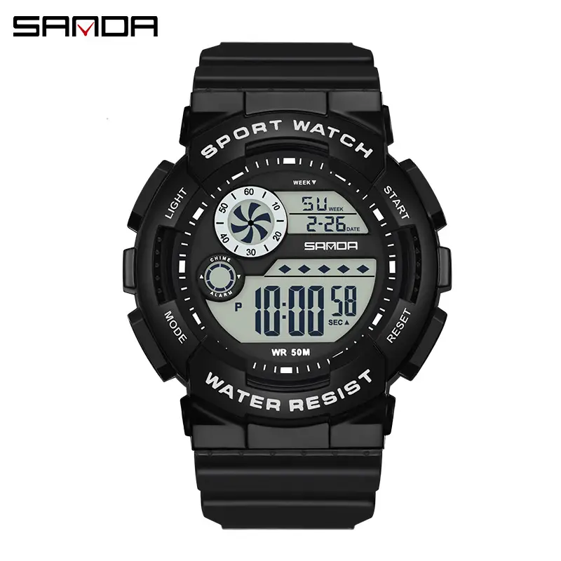 Sanda Multifunctional Digital Watch for Men Women Waterproof - Image 4