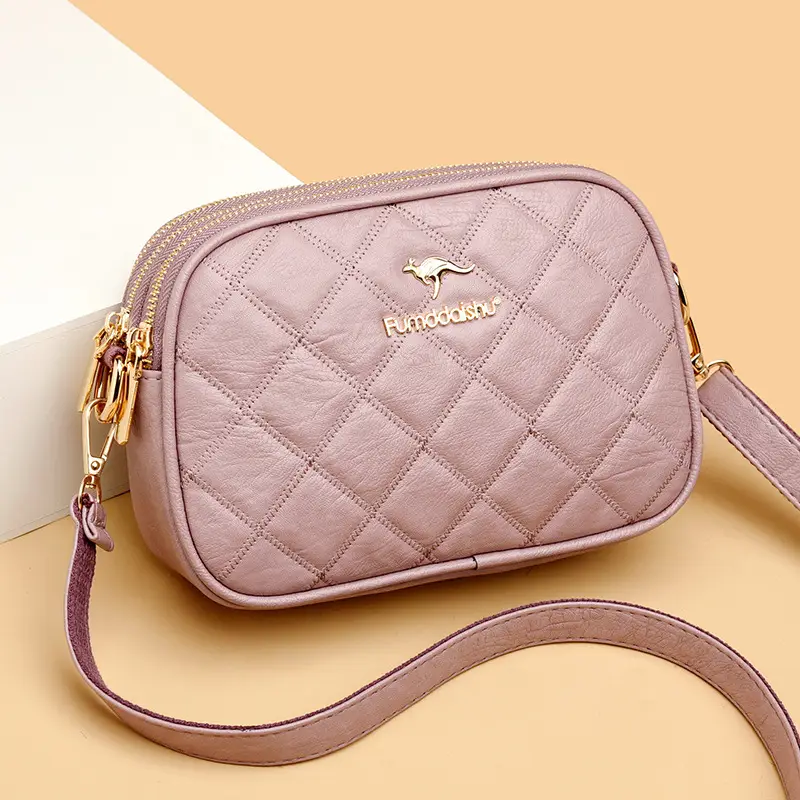 Black Quilted Crossbody Bag for Women 2025