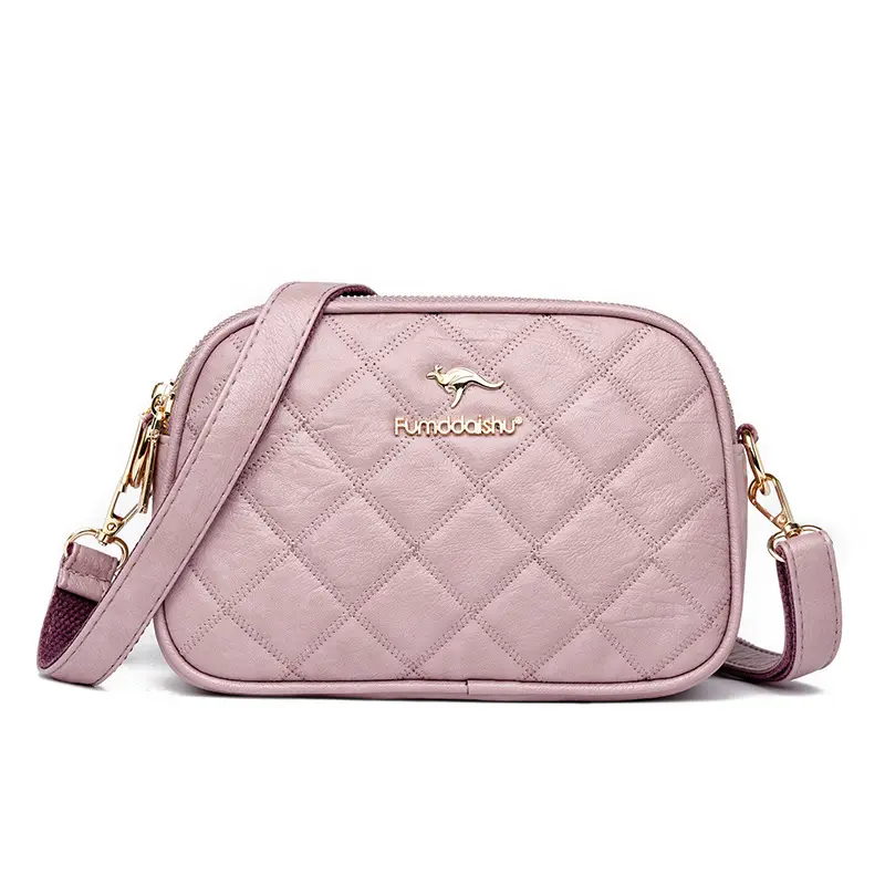 Black Quilted Crossbody Bag for Women 2025