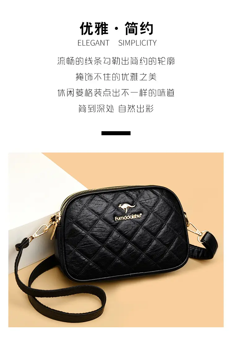 Black Quilted Crossbody Bag for Women 2025 — feature 2