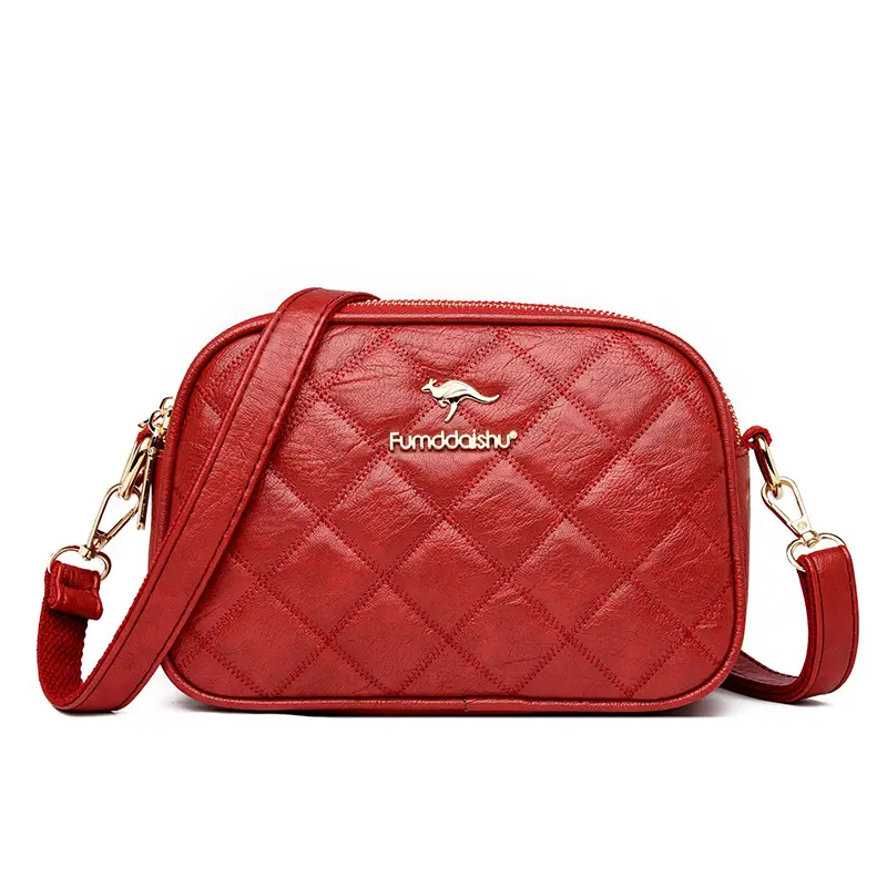 Black Quilted Crossbody Bag for Women 2025