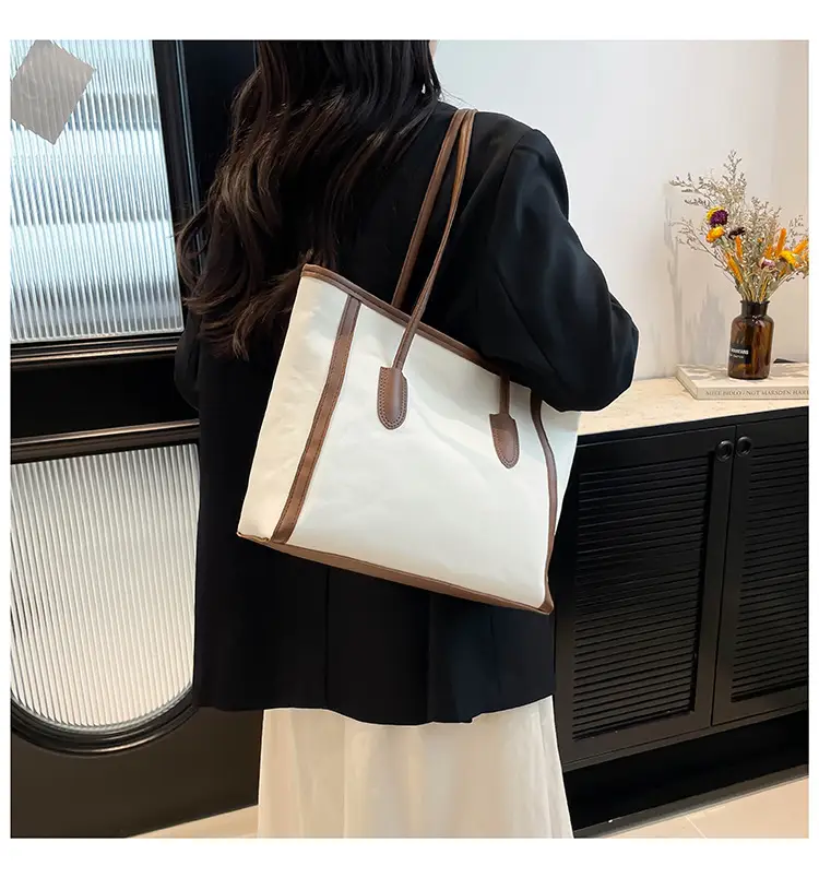 Women's Blue Canvas Shoulder Bag with Cute Design — feature 23
