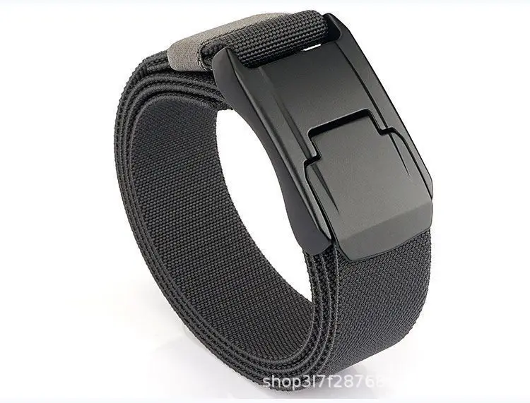 Men's Cross-Border Aluminum Buckle Belt Tan Nylon Tactical — feature 19