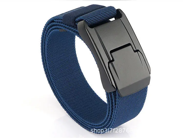 Men's Cross-Border Aluminum Buckle Belt Tan Nylon Tactical — feature 20