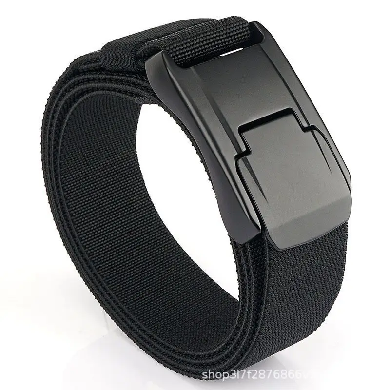 Men's Cross-Border Aluminum Buckle Belt Tan Nylon Tactical — feature 4