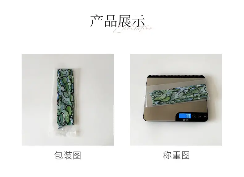 Women Cotton Floral Ribbon Scarf Long Double Layer — feature 9