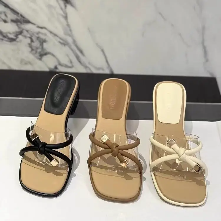 Fairy Style Square Head Sandals Women Summer