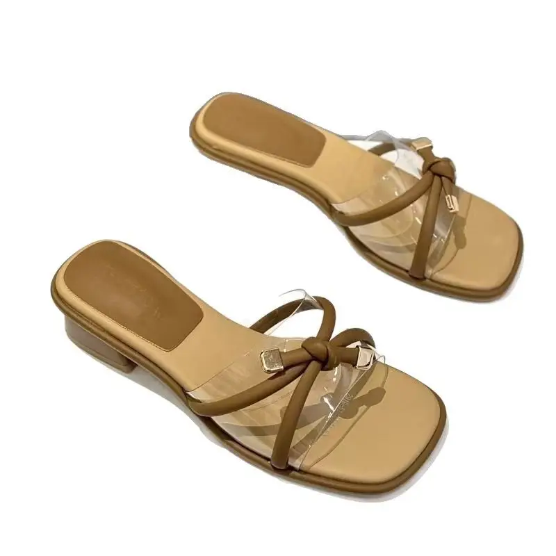 Fairy Style Square Head Sandals Women Summer