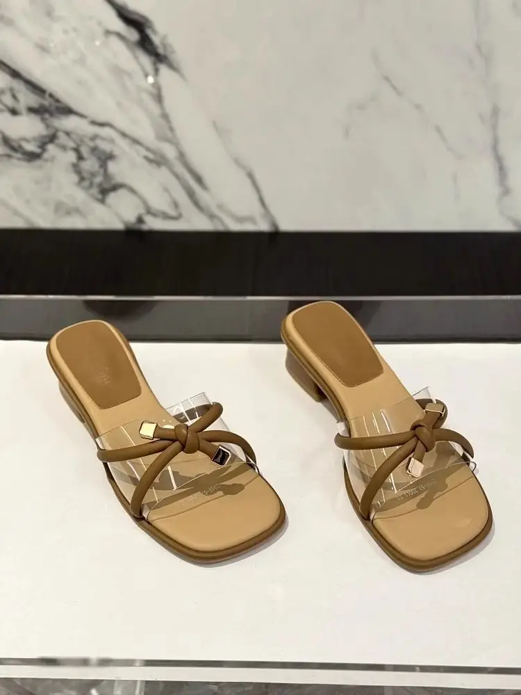Fairy Style Square Head Sandals Women Summer — feature 10
