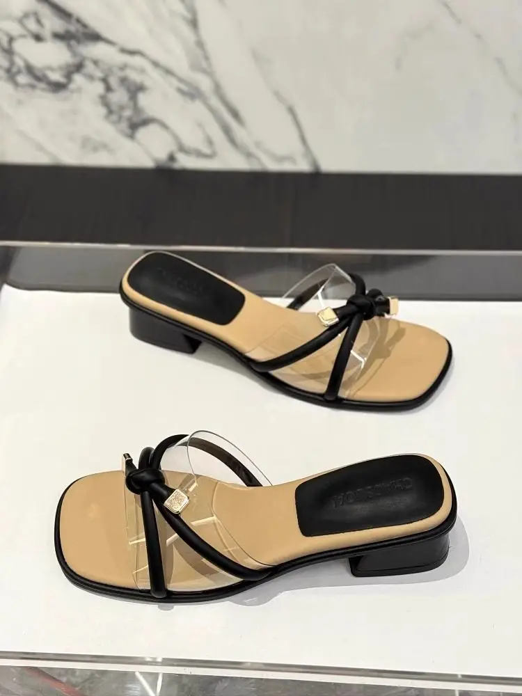 Fairy Style Square Head Sandals Women Summer — feature 11