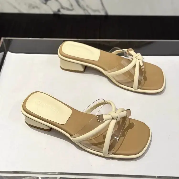 Fairy Style Square Head Sandals Women Summer — feature 2