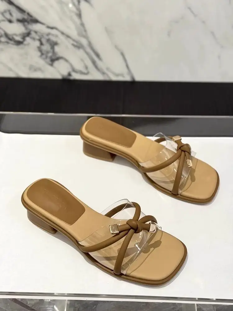 Fairy Style Square Head Sandals Women Summer — feature 8