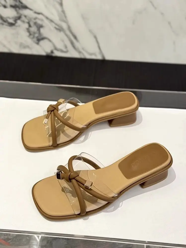 Fairy Style Square Head Sandals Women Summer — feature 9