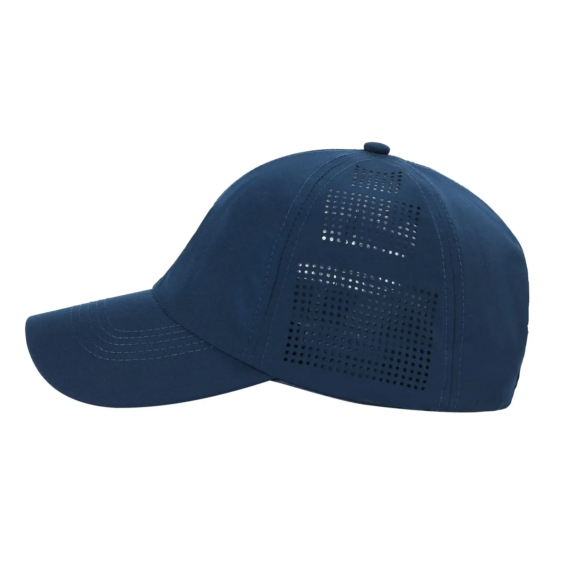 Women's Turquoise Laser Punched Cap Sunscreen Hat - Image 22