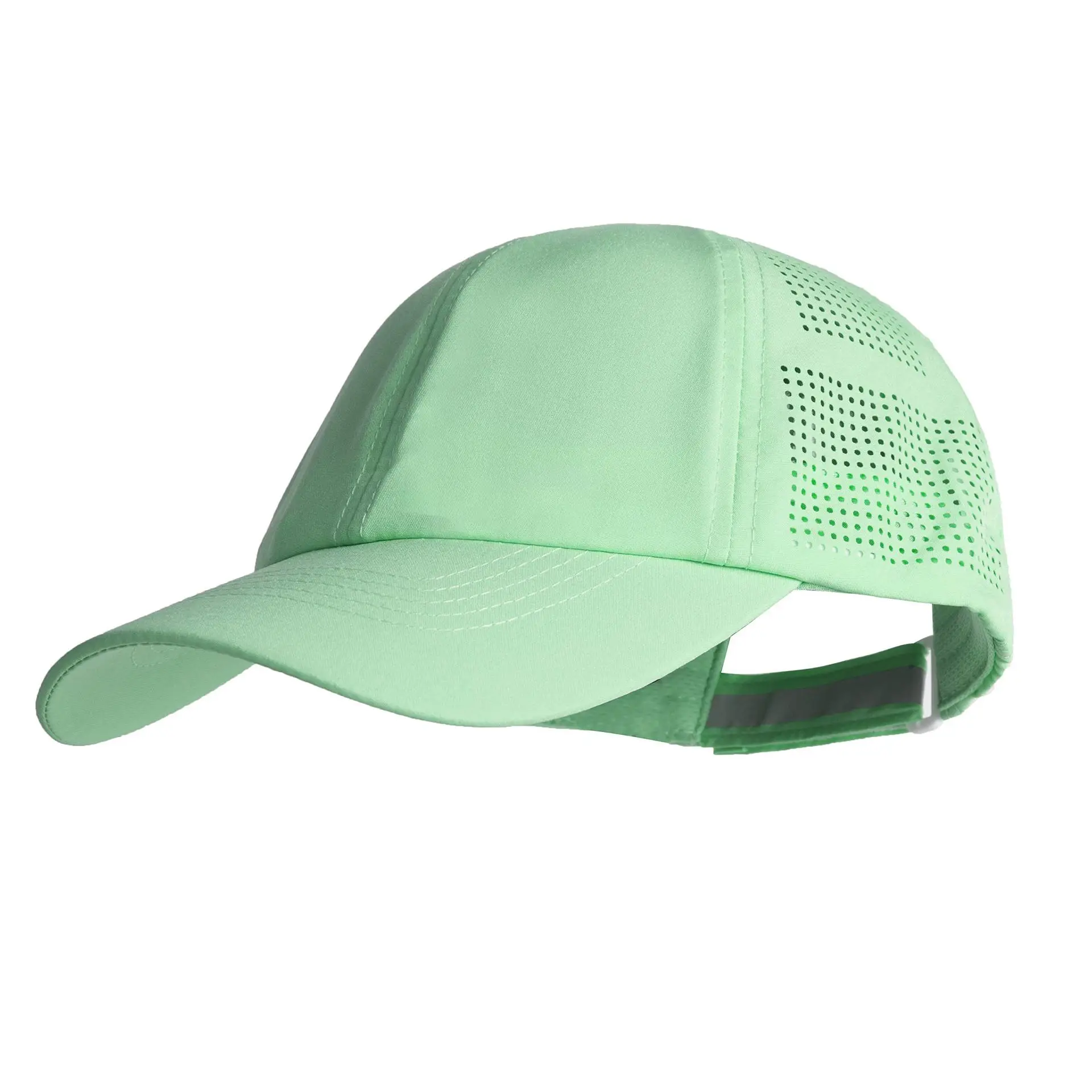Women's Turquoise Laser Punched Cap Sunscreen Hat - Image 15