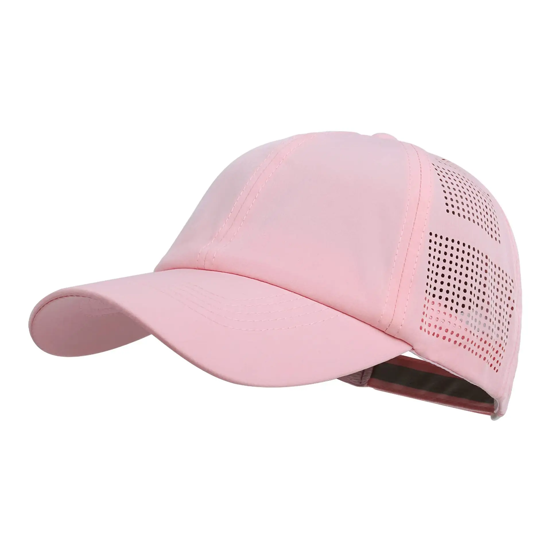 Women's Turquoise Laser Punched Cap Sunscreen Hat - Image 16